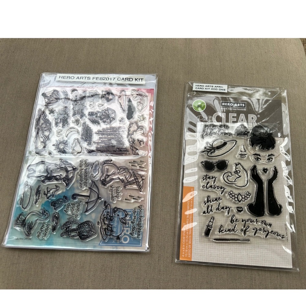 Hero Arts Clear Stamps Dies Bundle 2017 Card Kit Stay Classy CM152 CM159 NEW